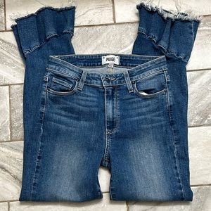 PAIGE ruffle hem jeans size 26